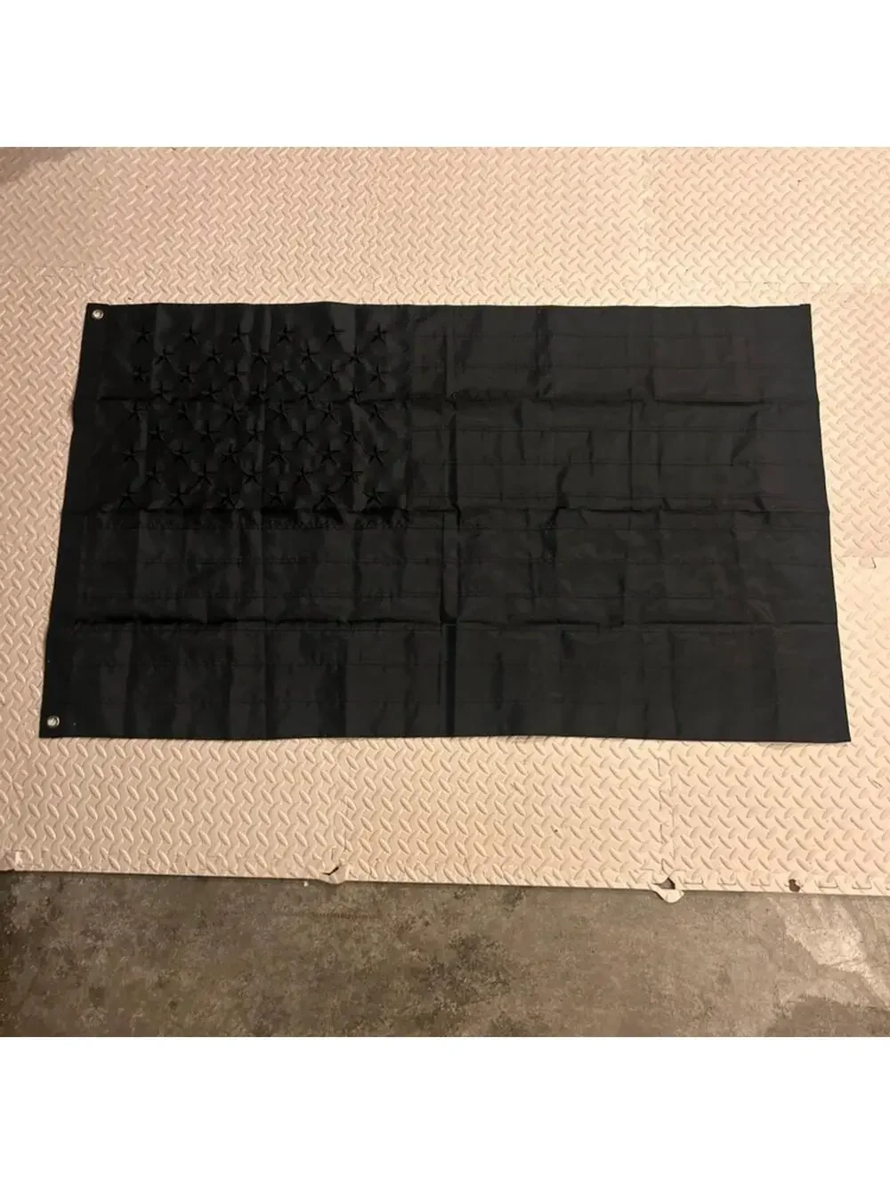 3x5Ft All Black American USA Flag Tactical Decor Blackout